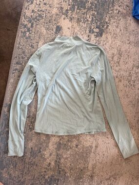 Offline Aerie mint blue mock neck running athletic long-sleeve shirt size M
